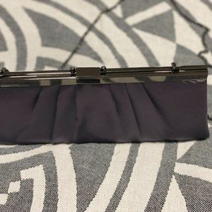 Dark Grey Satin Clutch